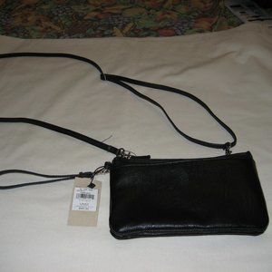 WILSON LEATHER CROSS BODY LEATHER BAG BLACK NWT